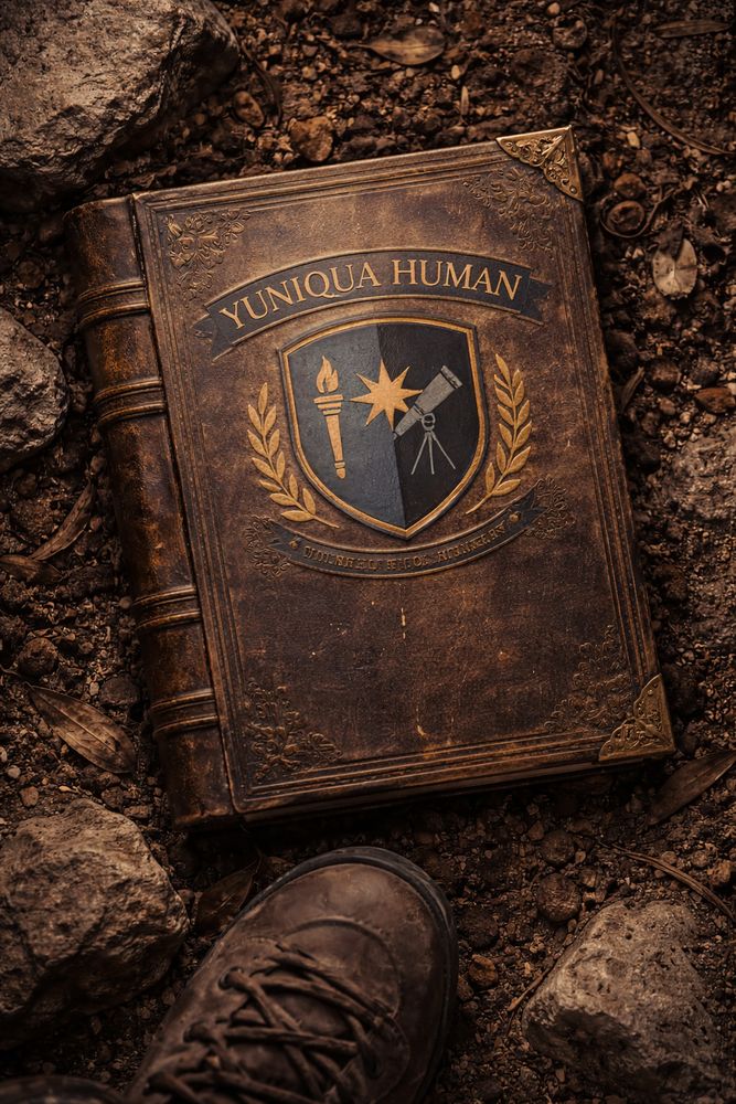 Das Yuniqua-Human-Buch, gefunden auf dem Weg