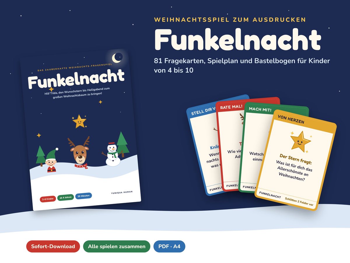 Funkelnacht – Weihnachtsspiel für Kinder