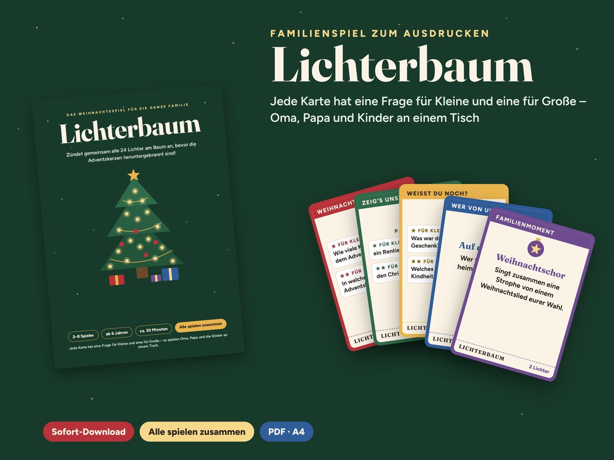 Lichterbaum – Weihnachtsspiel für die ganze Familie