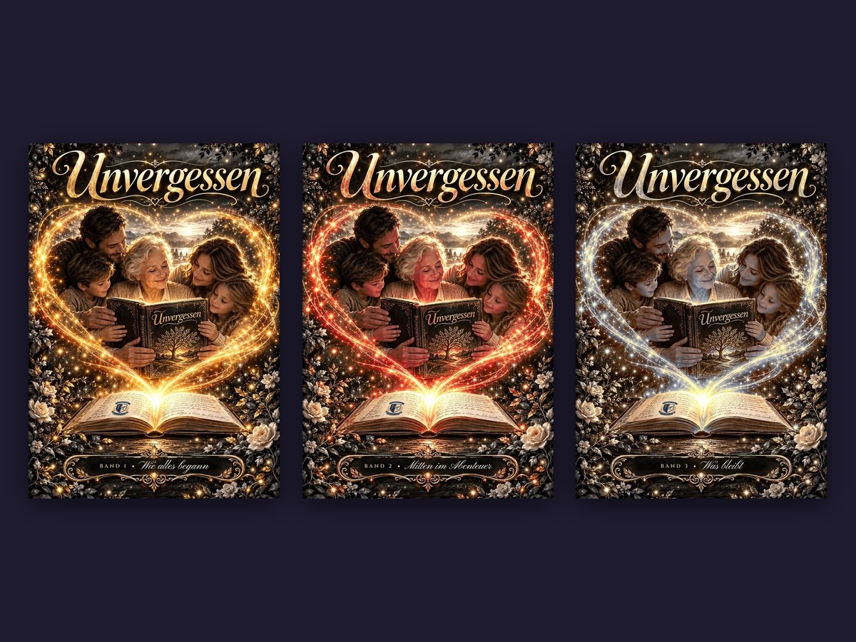 Unvergessen – Lebensbuch, Band 1 bis 3